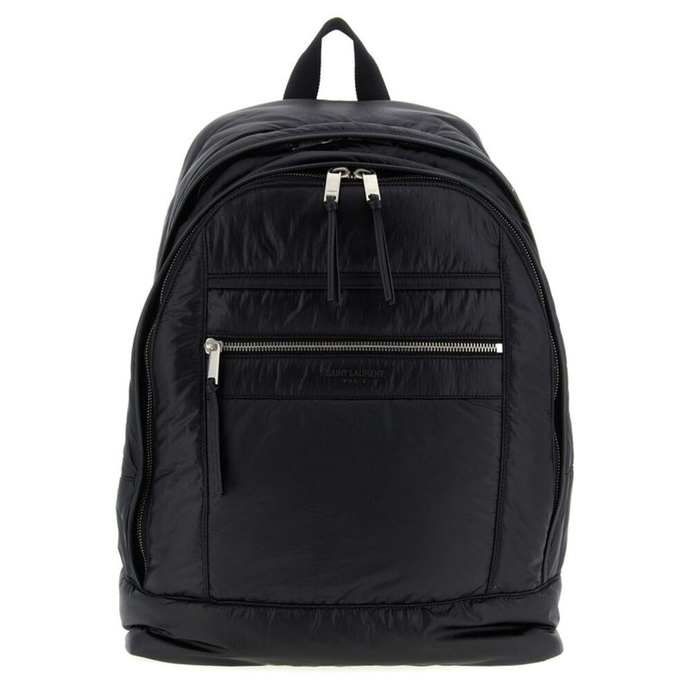 Saint Laurent Black Calfskin Men's Backpack